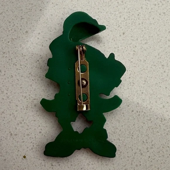 Vintage Leprechaun Brooch Pin 1980s Hallmark St. Patrick's Day - Picture 3 of 6